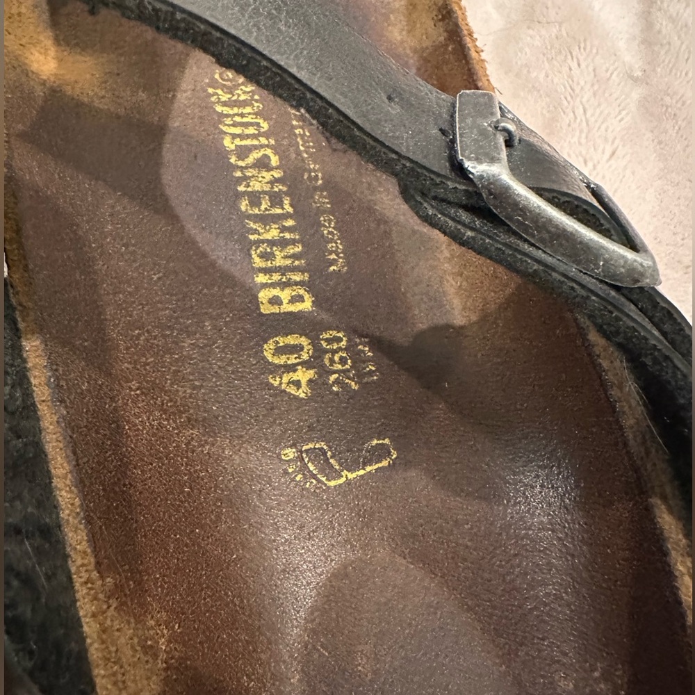 Birkenstock Gizeh Black Sz 40(9)